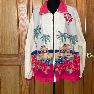 Vintage Catalina Collections Ladies size Large light weight island vibes jacket